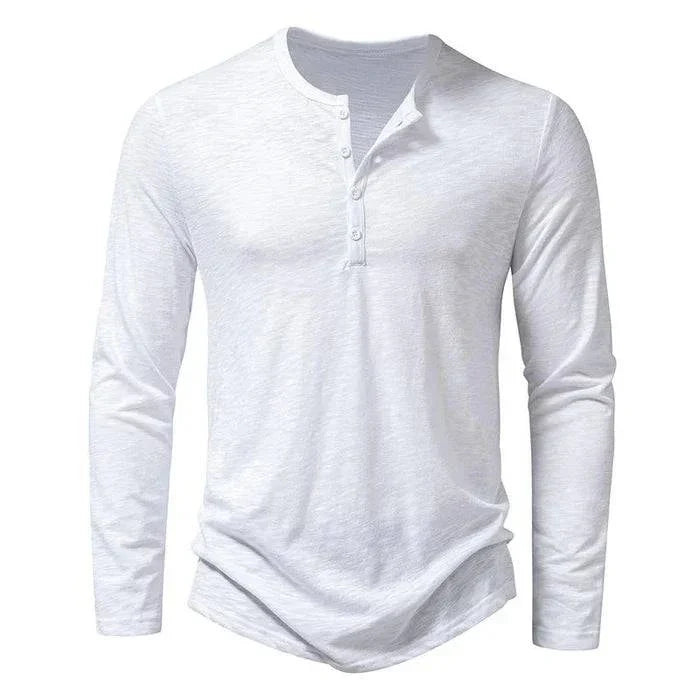 Men's Casual Henley Shirt Long Sleeve for Everyday Style and Layering Versatility