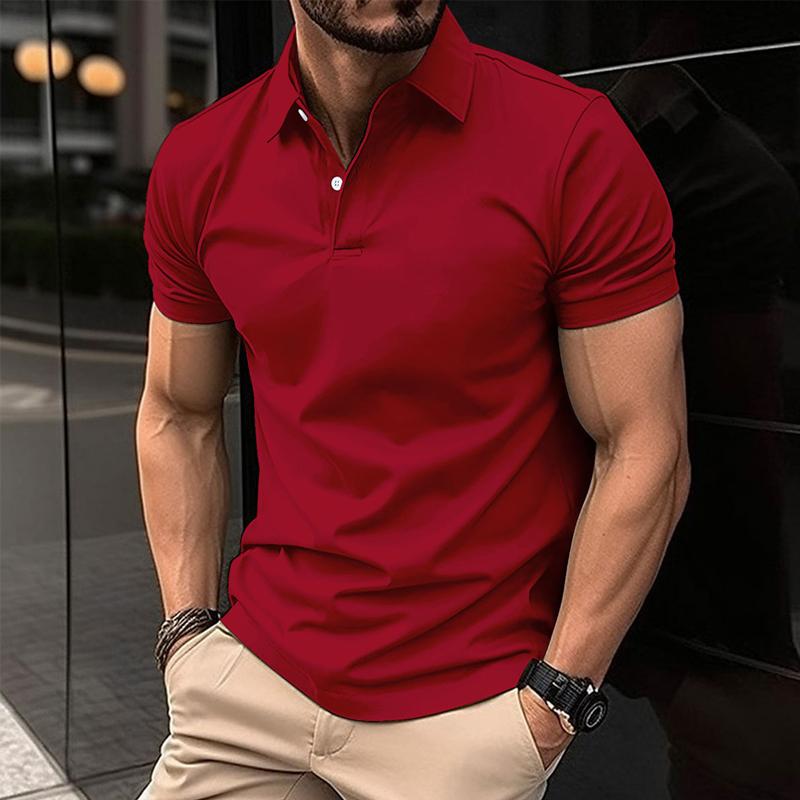 Mens Polo Shirt Slim Fit Short Sleeve With Classic Collar For Casual Smart Looks By TrendAura