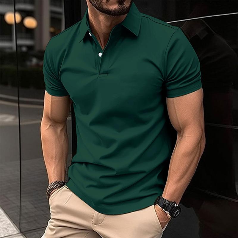 Mens Polo Shirt Slim Fit Short Sleeve With Classic Collar For Casual Smart Looks By TrendAura