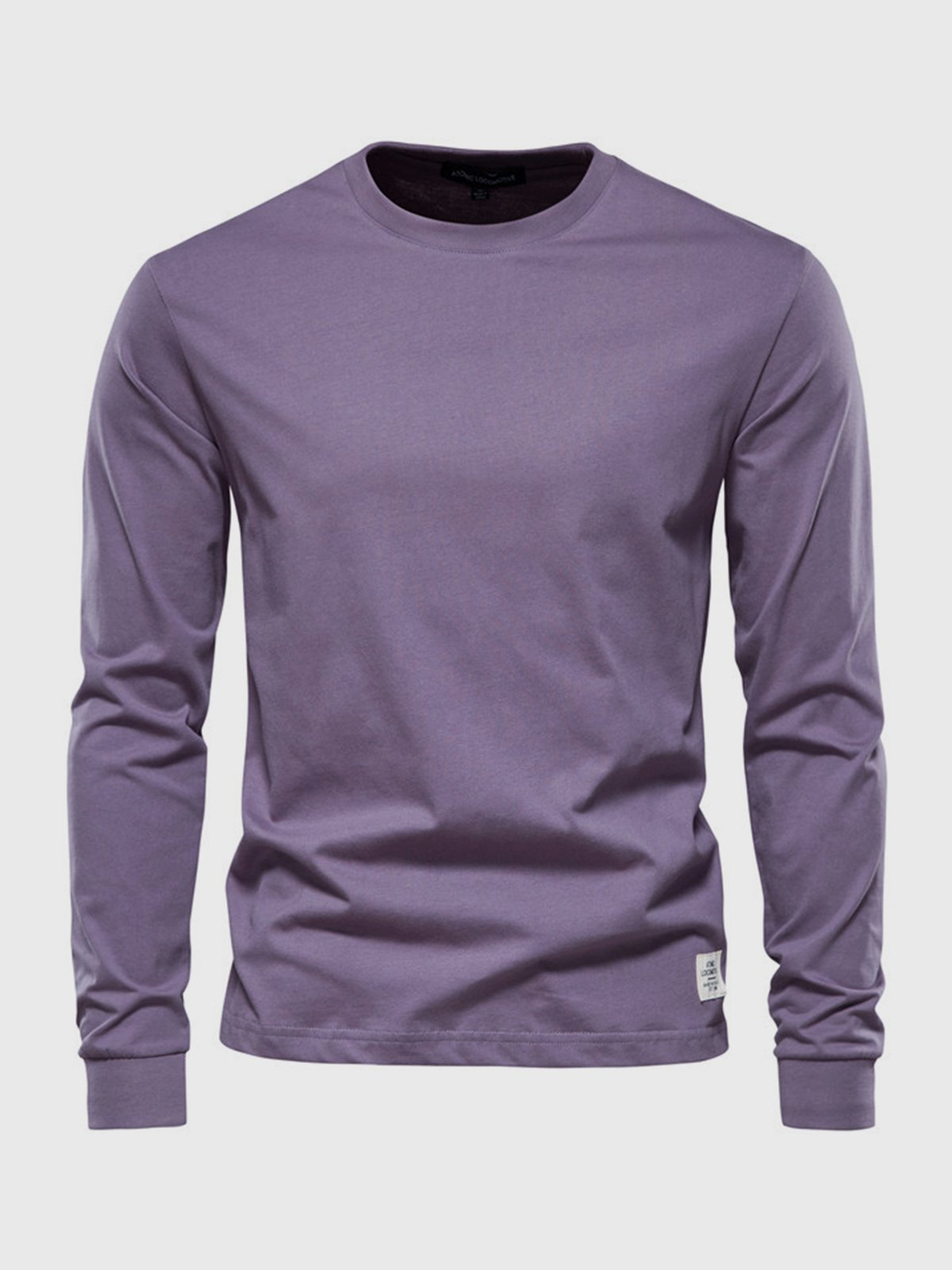 Sepp | Long-sleeve cotton shirt with round neckline for men