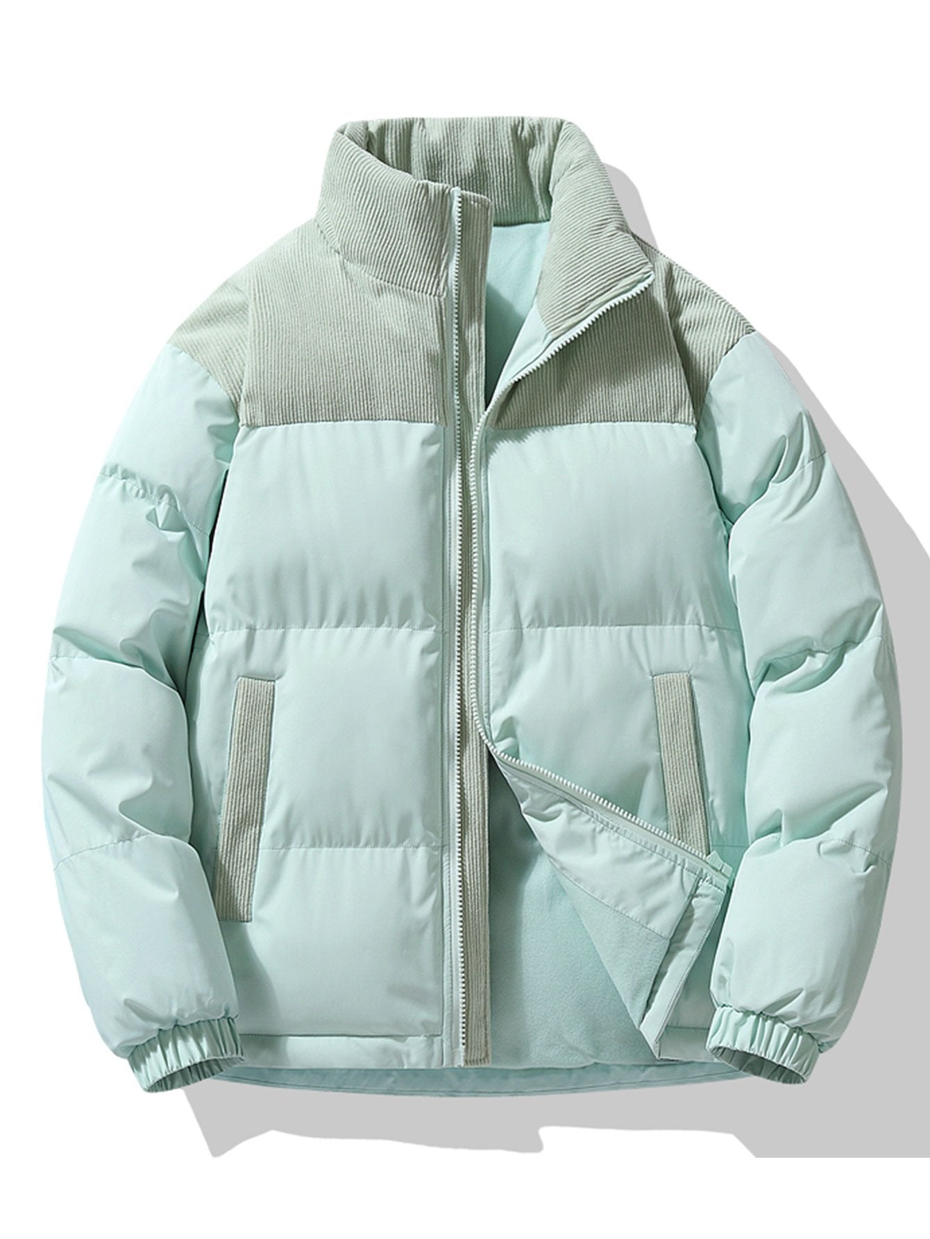 Mens Winter Puffer Jacket Oversized Fit With Thick Padding For Cold Weather For City Dwellers