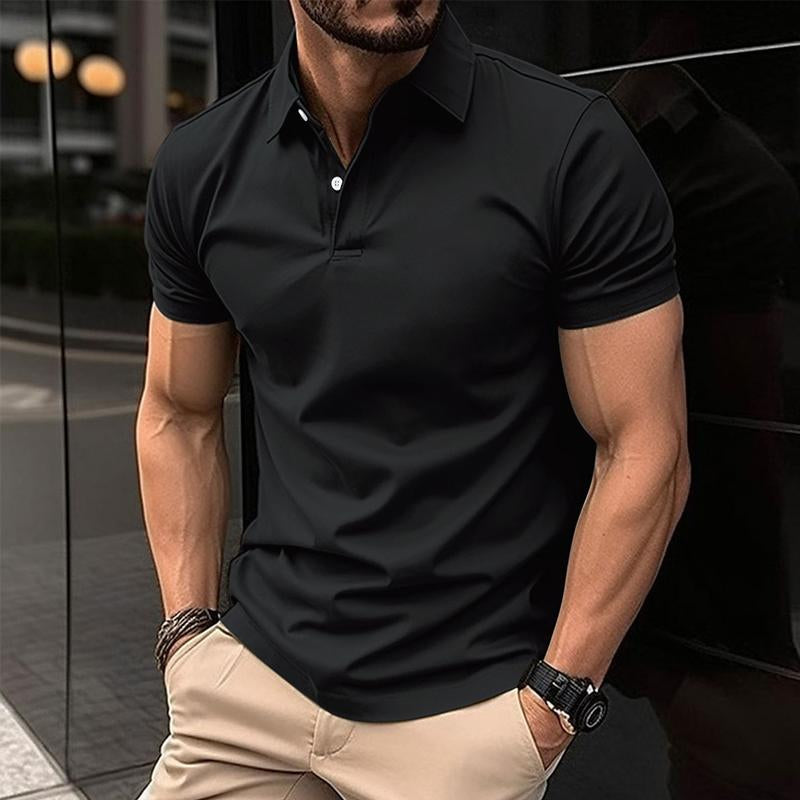 Mens Polo Shirt Slim Fit Short Sleeve With Classic Collar For Casual Smart Looks By TrendAura
