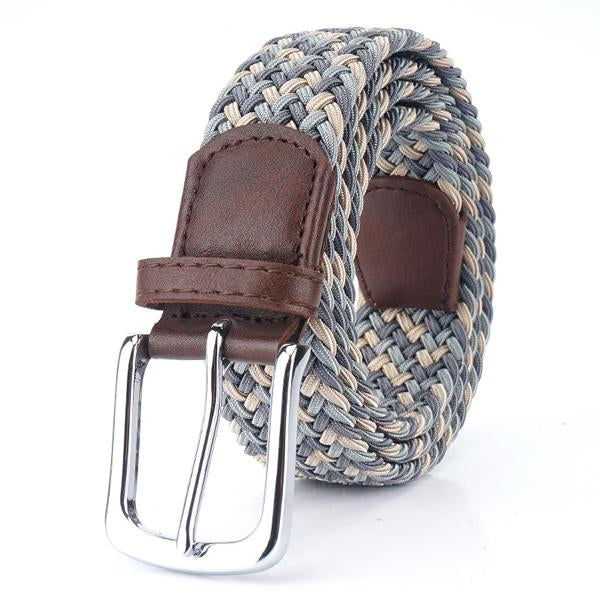 Men's Braided Belt Adjustable Versatile Accessory for Casual and Formal Wear Durable