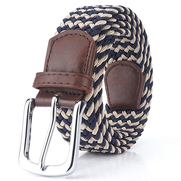 Men's Braided Belt Adjustable Versatile Accessory for Casual and Formal Wear Durable