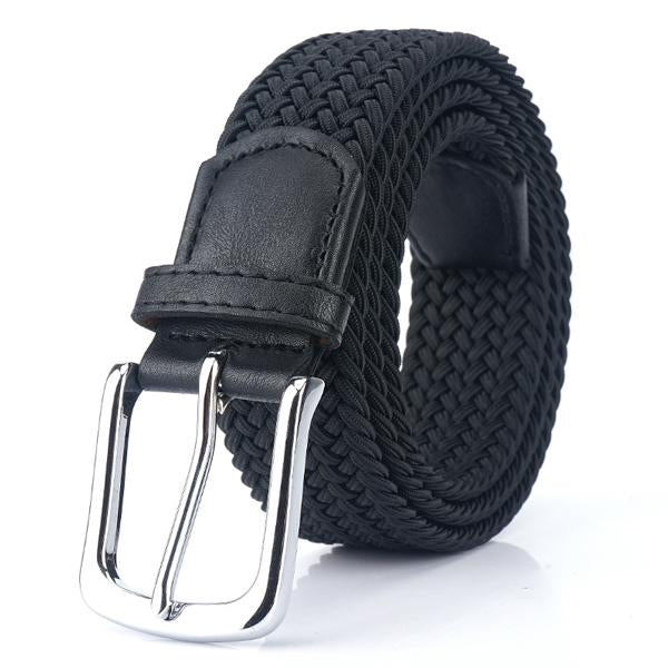 Men's Braided Belt Adjustable Versatile Accessory for Casual and Formal Wear Durable