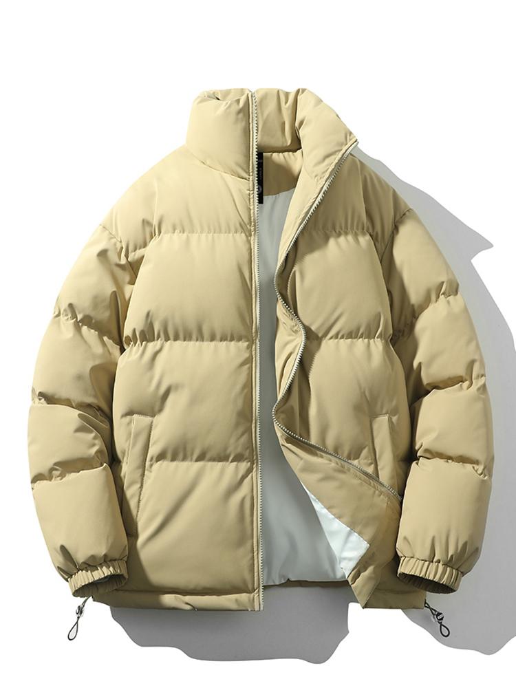 John Puffer Jacket Lightweight Insulated Quilted Winter Coat With Adjustable Hem And Zip Closure