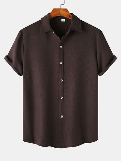 Max Structured Button Up Shirt For Men Elegant Silhouette Versatile For Formal And Everyday Wear