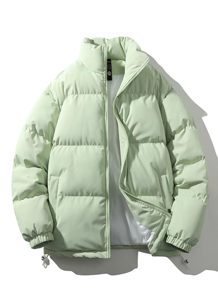 John Puffer Jacket Lightweight Insulated Quilted Winter Coat With Adjustable Hem And Zip Closure