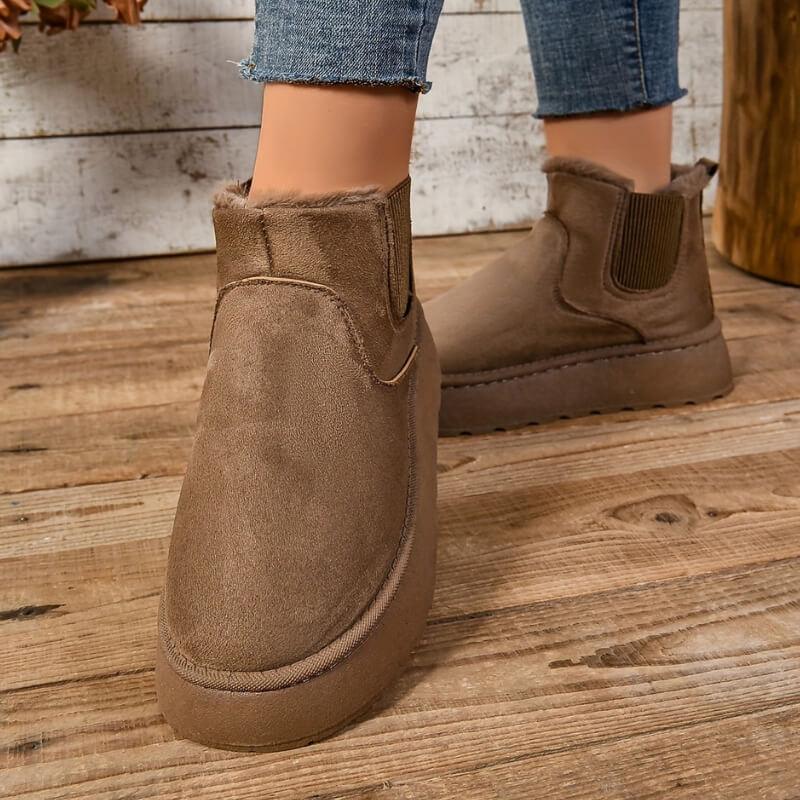 Women's Warm Boots with Insulated Lining and Durable Sole