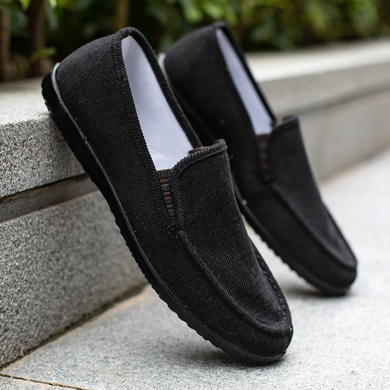 Corduroy Loafers for Men with Non-Slip Sole - Comfortable and Durable
