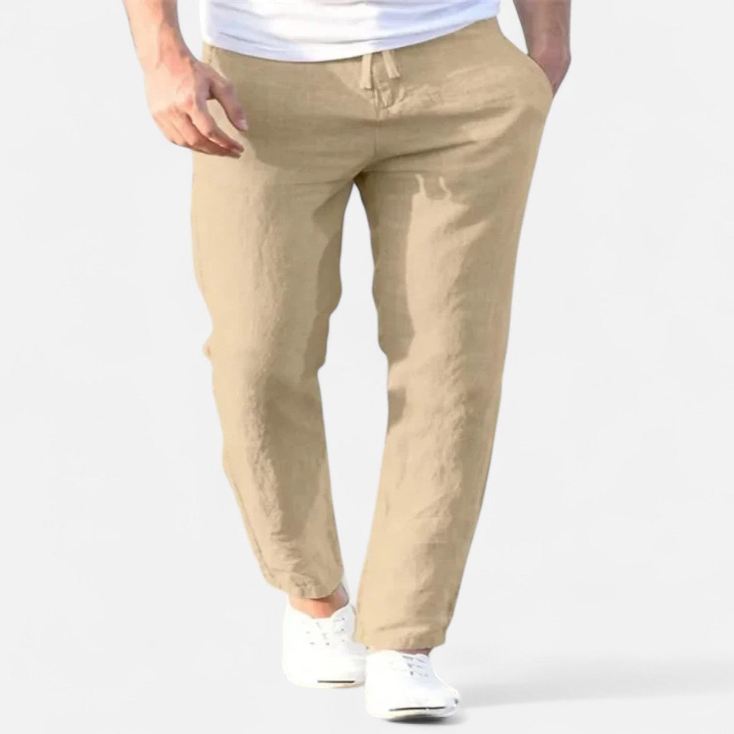 Ancienne Monde | Linen Drawstring Pants for Men – Breathable Comfort for Summer