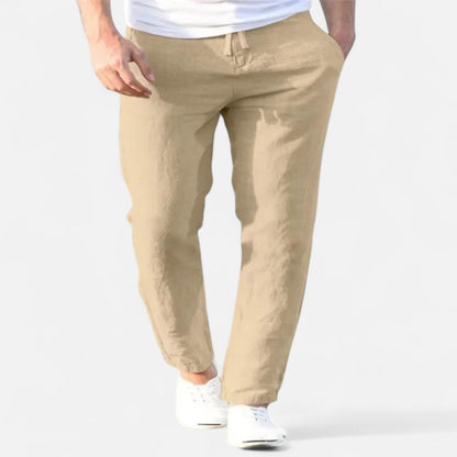 Ancienne Monde | Linen Drawstring Pants for Men – Breathable Comfort for Summer