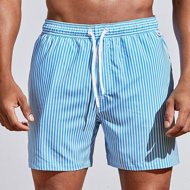 TrendAura Nordisk Flair Men's Quick Dry Swim Shorts With Elastic Waist Mid Thigh Length