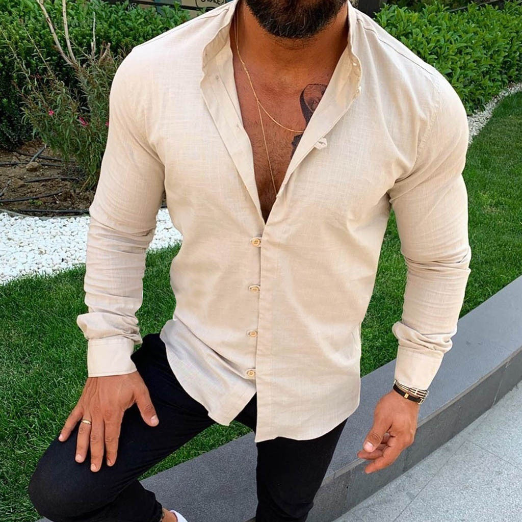 Loïs Linen Shirt For Men Premium Quality With All Day Comfort And Freshness And Elegant Cut For Modern Style