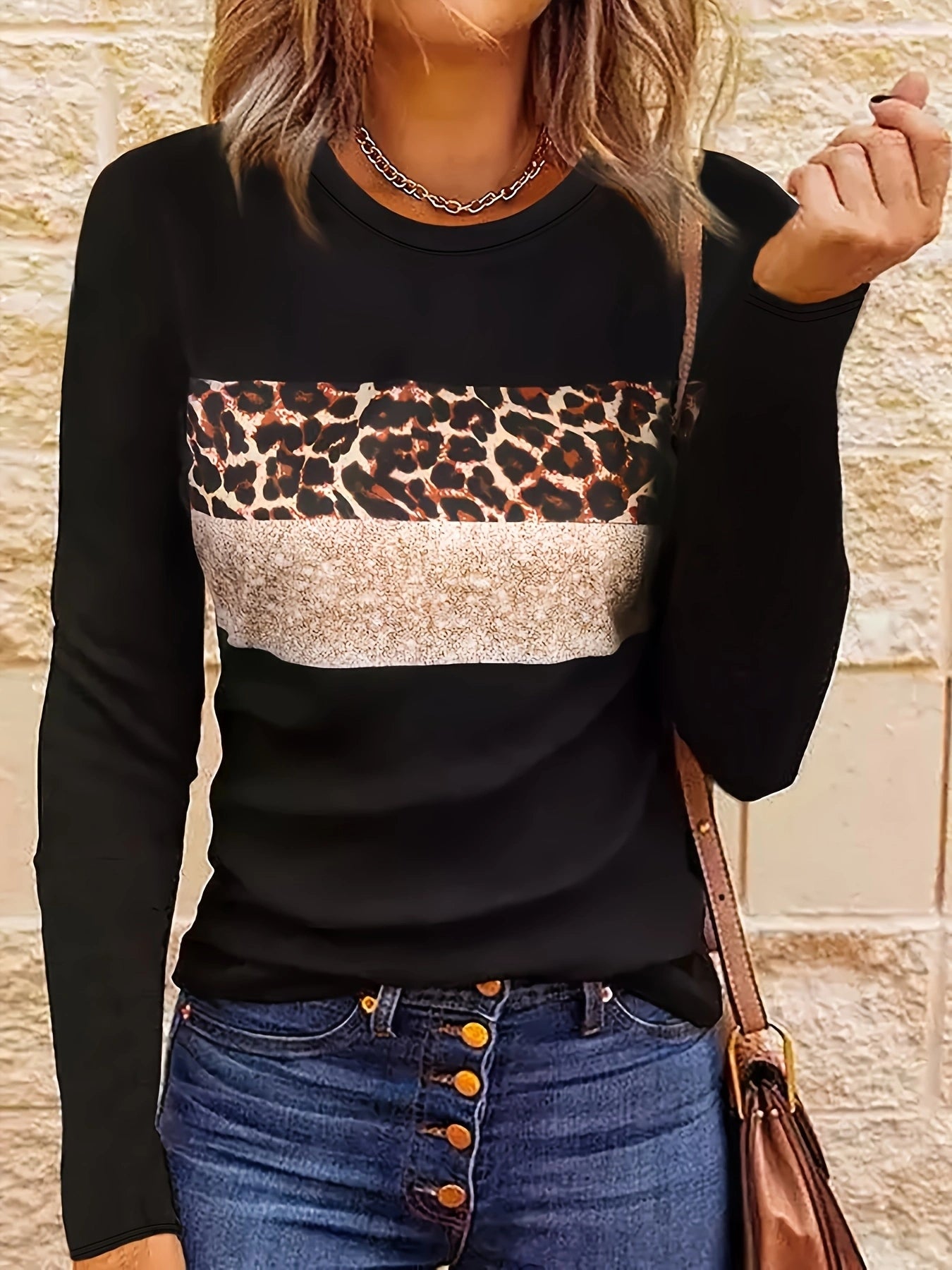 Leopard Print Long Sleeve Shirt For Women Elevates Your Style All Seasons With Effortless Chic