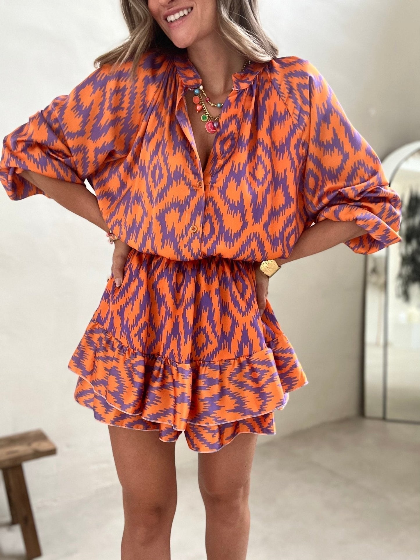 Mia Elegant Mini Dress For Women Handcrafted Satin Finish Vibrant Color Versatile Day To Evening