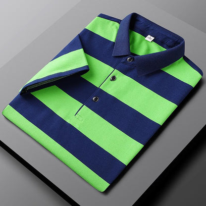 Max Casual Striped Polo Shirt For Men Breathable Comfort And Easy Everyday Style