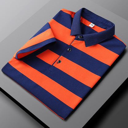Max Casual Striped Polo Shirt For Men Breathable Comfort And Easy Everyday Style