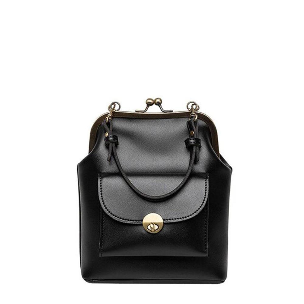 TrendAura Diana - Vegan Leather Structured Handbag - Timeless Elegance With Secure Clasp Closure