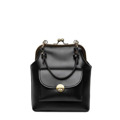 TrendAura Diana - Vegan Leather Structured Handbag - Timeless Elegance With Secure Clasp Closure