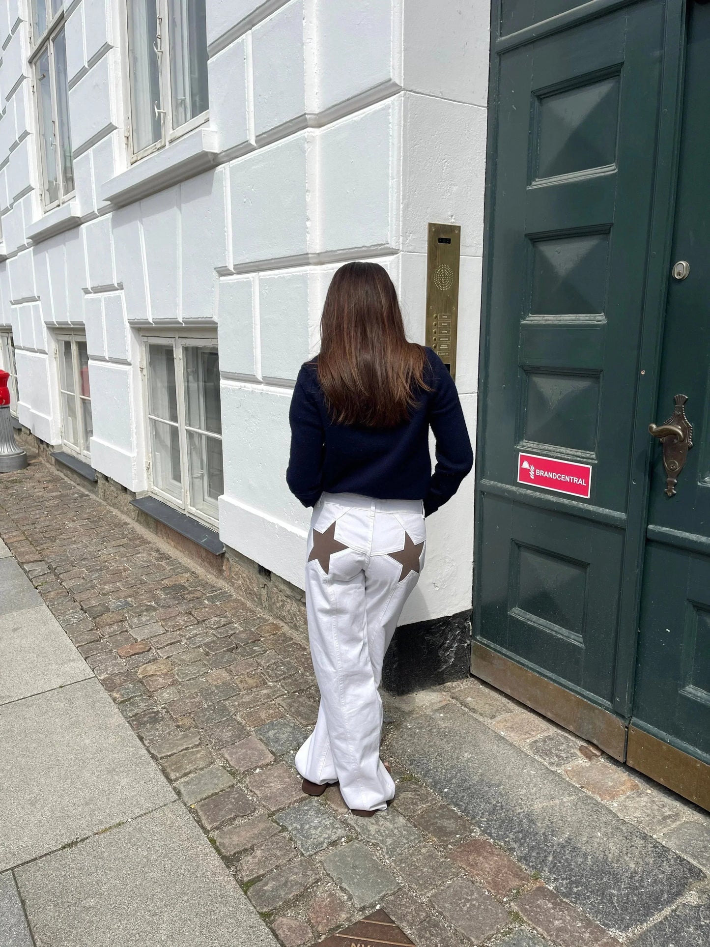 Original Starry Baggy Jeans High Waist Streetwear For Trendsetters Bold Wide Cut Denim Comfort