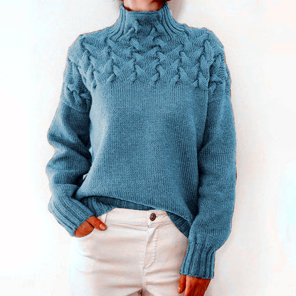Milly Knitted Turtleneck Sweater For Women Warm Cozy Durable Soft Yarn Winter Fashion Essential For Stylish Everyday