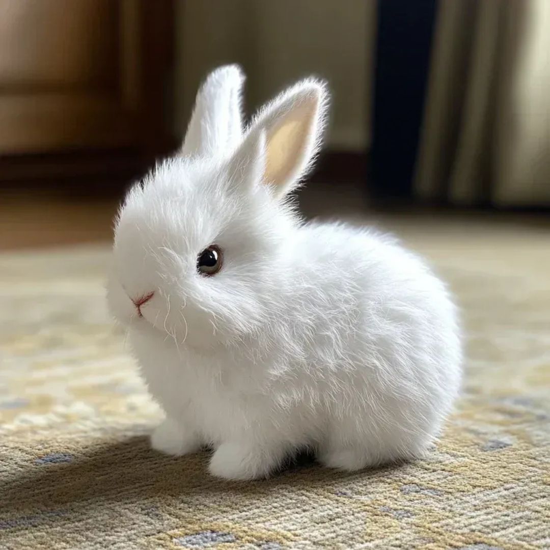 Plush Rabbit Toy With Realistic Movements And UltraSoft Fur For Kids And Collectors