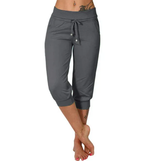 Liora Capri Pants Drawstring Waist Comfort for Women