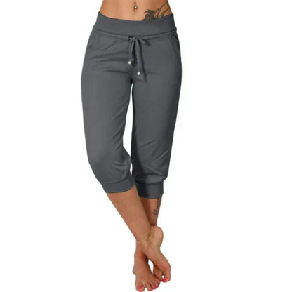 Liora Capri Pants Drawstring Waist Comfort for Women