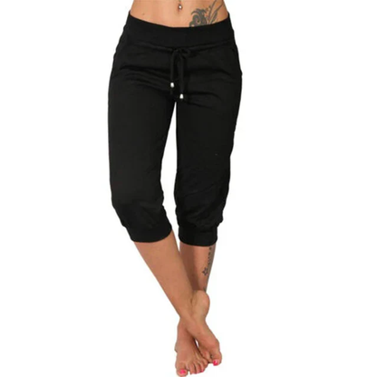 Liora Capri Pants Drawstring Waist Comfort for Women