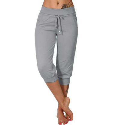 Liora Capri Pants Drawstring Waist Comfort for Women
