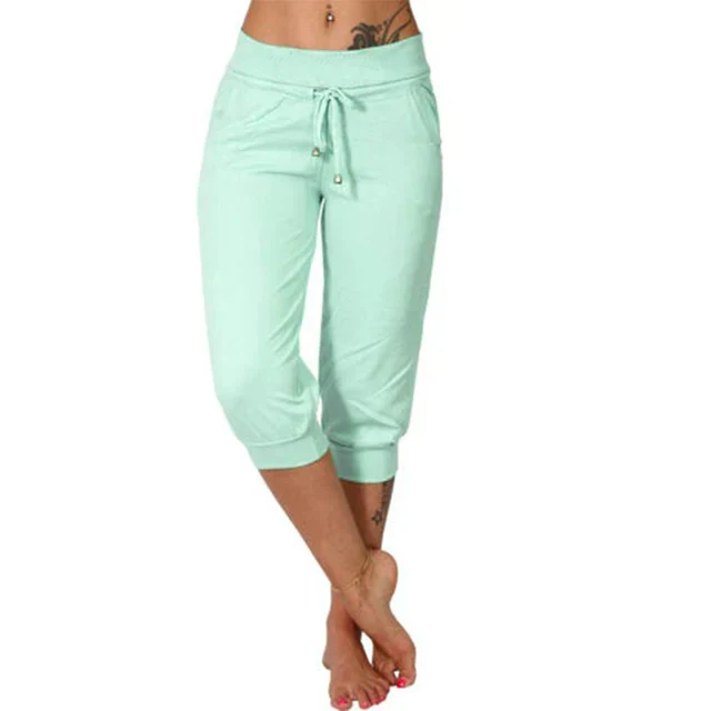 Liora Capri Pants Drawstring Waist Comfort for Women
