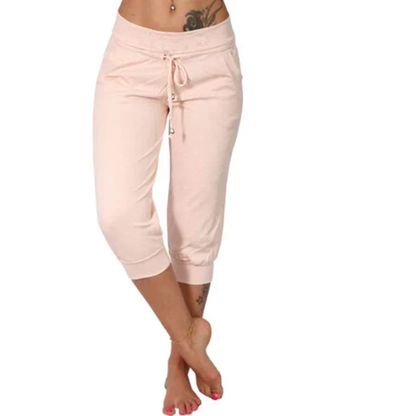 Liora Capri Pants Drawstring Waist Comfort for Women
