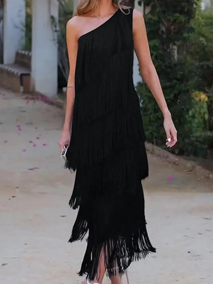 Bella | Festive Women's Dress with Asymmetrical Edges