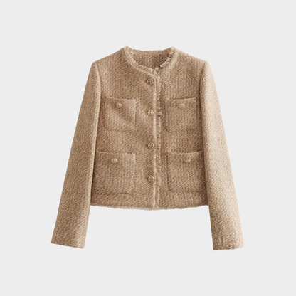 Bedina | Beige Tweed Jacket Women