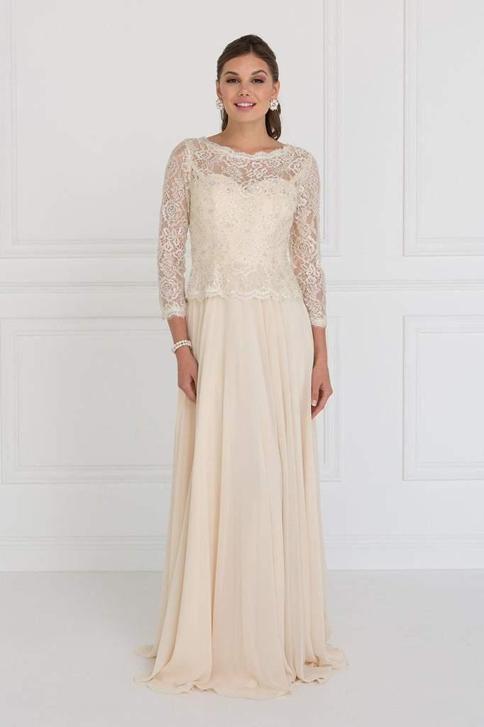 Long Mother of the Bride Dress Formal Gown