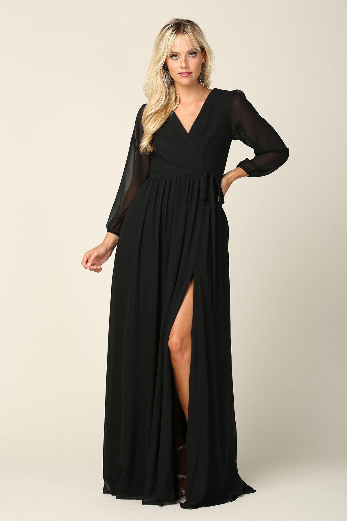 Eva Fashion 3410 Long Sleeve Formal Mother of the Bride Dress