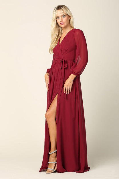 Eva Fashion 3410 Long Sleeve Formal Mother of the Bride Dress