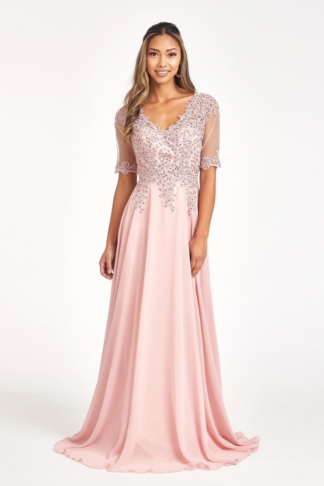 Long Sleeve Mother of the Bride Formal Dress