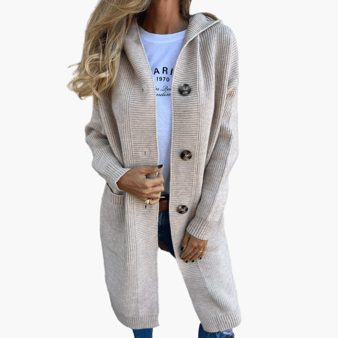 Women's Knit Cardigan Long – Elegant Everyday Companion for Leisure and Office