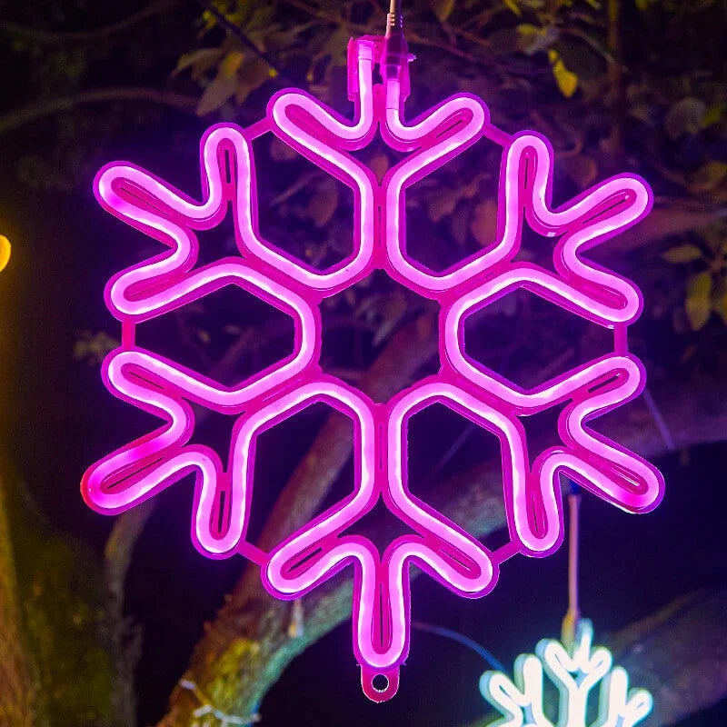 LED Snowflake Outdoor Christmas Lights For Garden Decor With Warm Glow Weatherproof For Homeowners