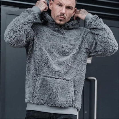 Kabil Classic Teddy Hoodie For Men Soft Cozy Fleece For Everyday Comfort Premium Warmth And Style