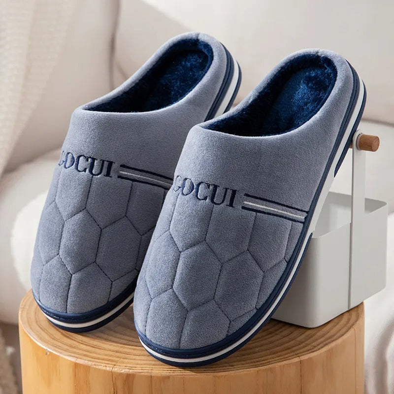 Eloura-Moda | Comfortable winter slippers with thick soles for men