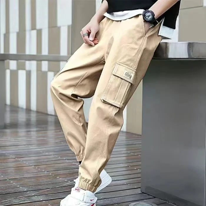 Marcus Men's Trendy Hip Hop Wide Leg Cargo Workwear Pants For Streetwear And Everyday Comfort