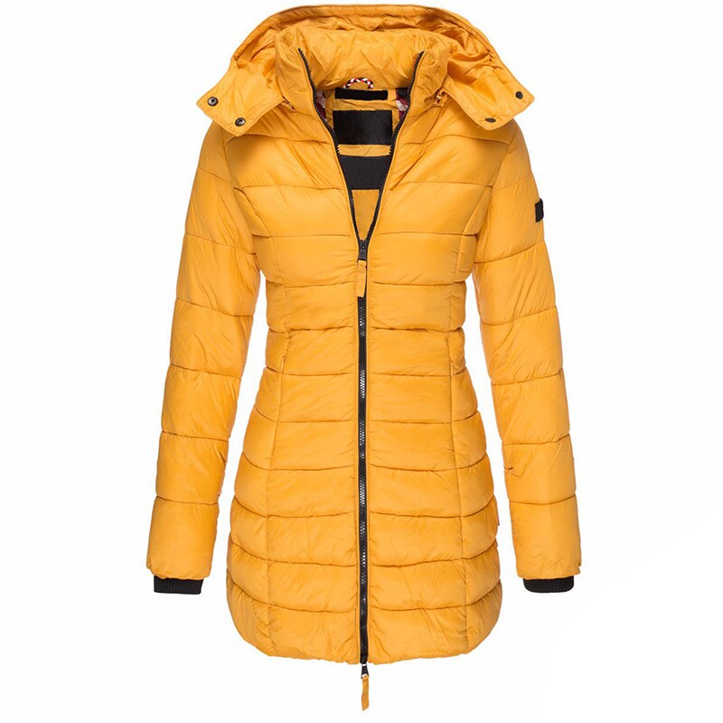 Autumn/Winter down jacket | Women's down jacket with hood and zipper closure