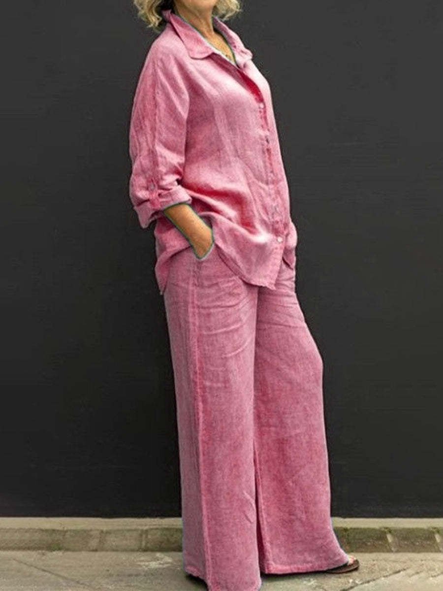 Elegant cotton and linen suit - chic and comfortable workwear