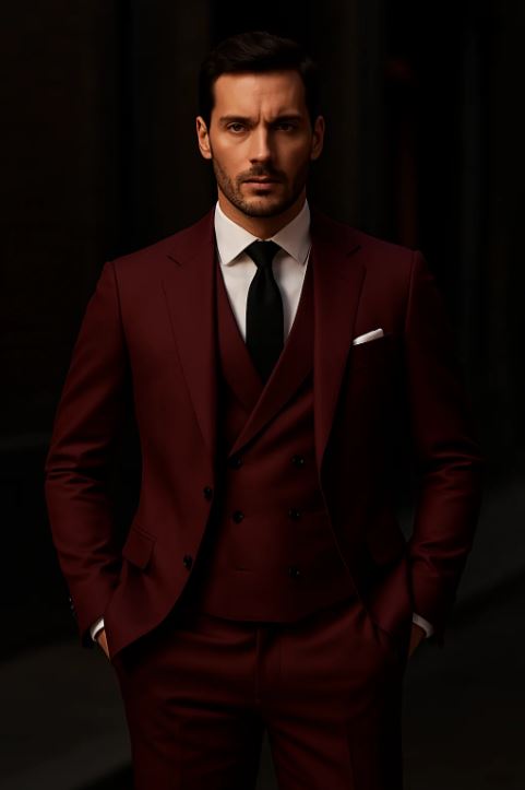 Matteo Three Piece Suit With Vest For Men Elegant Modern Versatile For Formal Events And Premium Meetings