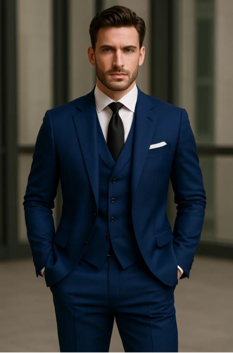 Matteo Three Piece Suit With Vest For Men Elegant Modern Versatile For Formal Events And Premium Meetings