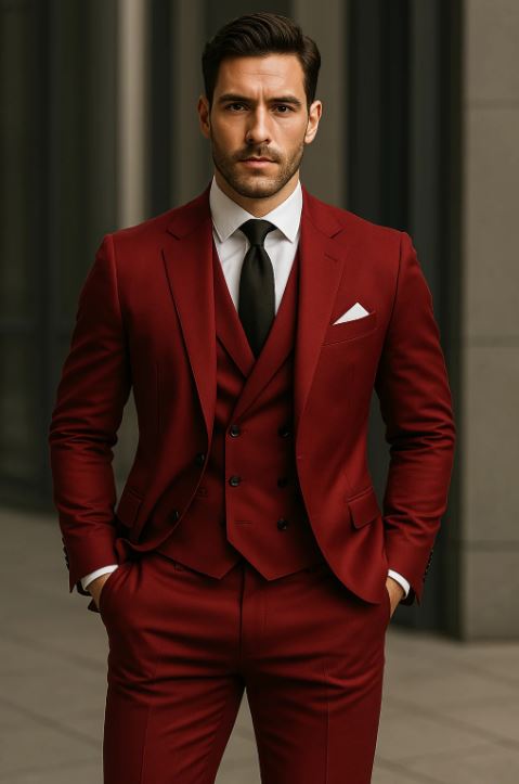 Matteo Three Piece Suit With Vest For Men Elegant Modern Versatile For Formal Events And Premium Meetings