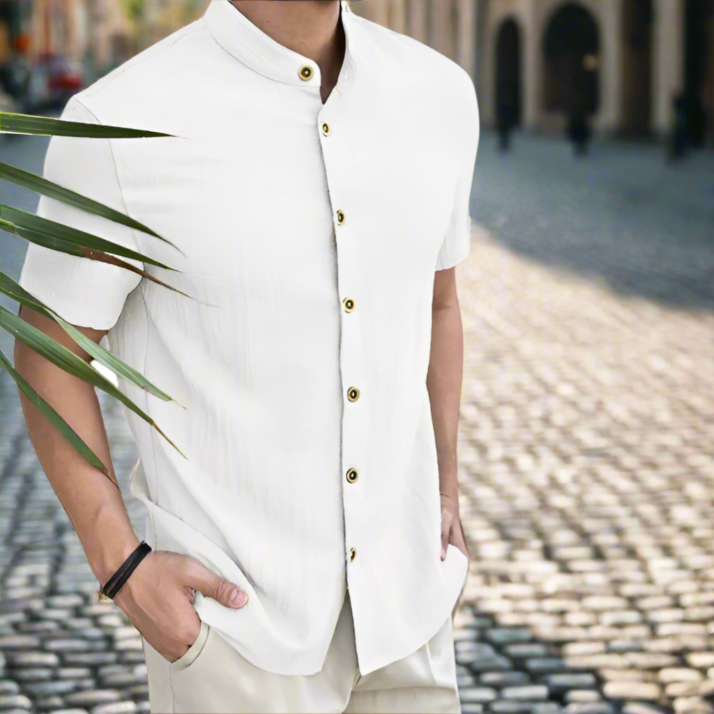 Emiel | Comfortable Linen Shirt for Men - Breathable Shirt Made of Linen